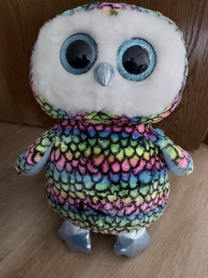 Ty Beanie Boo Eule bunt Stofftier 40cm groß