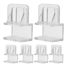 6pcs Fish Tank Cover Holder, 0 -2cm Thick Aquarium Top Lid Support, Transparent