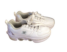 2-in-1 CHSSIH Roller Skate Shoes Women White Retractable, see size info.