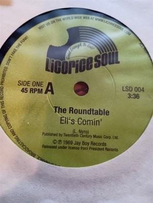 The Roundtable, Eli's Comin' ~ UK Licorice Soul 45 ~ jazz/soul/psych instros