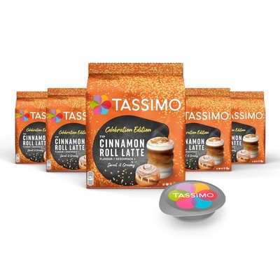 Tassimo Kapseln Limited Edition Cinnamon Roll Latte, 5x 8 Pads, 40 Kaffeekapseln