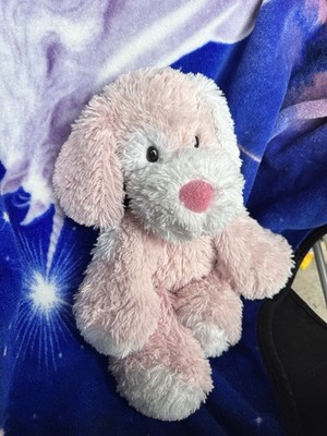 Circo Pink White Shaggy Puppy Dog Bandana Plush Floppy 2009 Animal