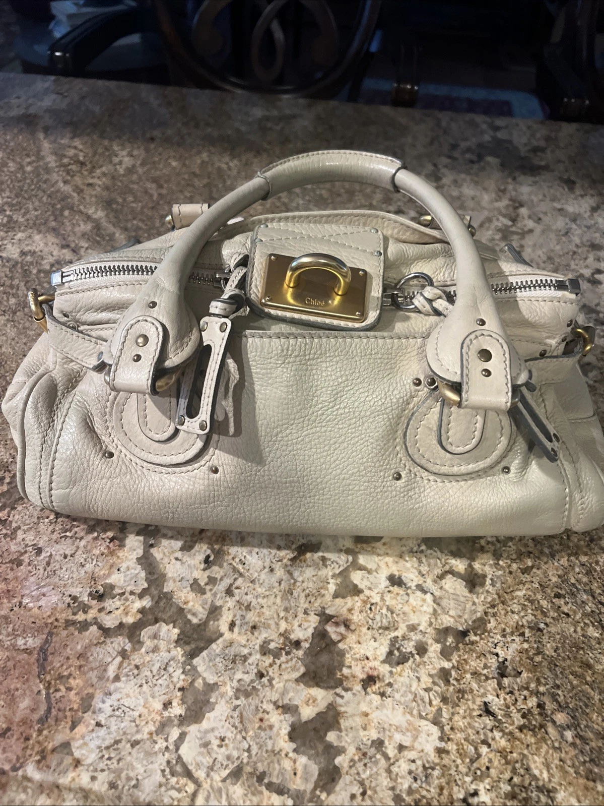 Chloe — Early Chloe Paddington Bag - Ivory - Made In Italy - NO LOCK - Good Condition