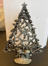 Christmas Tree Candle Holder Holiday/Picture Frame  6” made in Taiwan.  