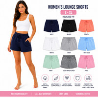 3-5 PACK LADIES SHORTS ELASTICATED WOMENS SUMMER CASUAL BEACH PANTS BOTTOMS UK