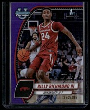 2024-25 Bowman University Chrome #10 Billy Richmond III Purple Refractor #/399