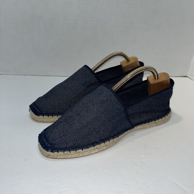Toni Pons Women s Navy Spanish Espadrille Flats EU 45 US 13 Casual Festival