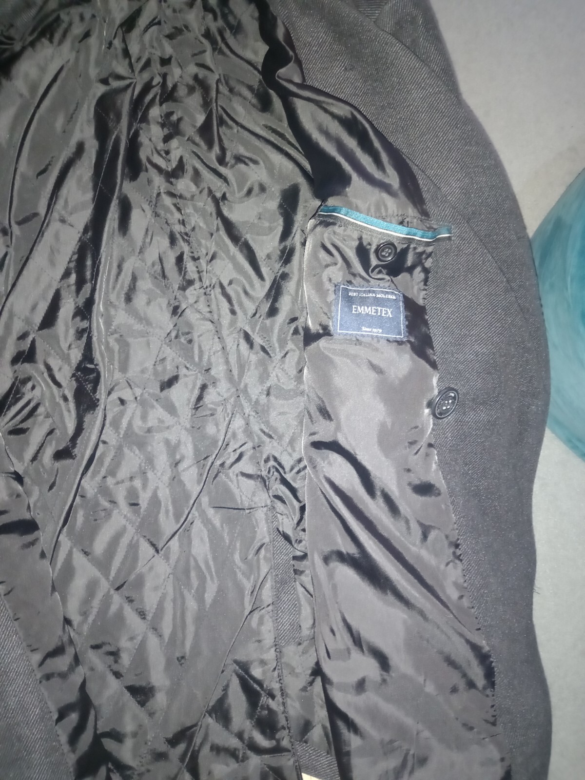 Next Signature Black Italian Moleskin Pea coat Size M Great Cond eBay