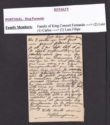 KING CARLOS of Portugal on horseback postcard PU 1909 - Imagen 2 de 2