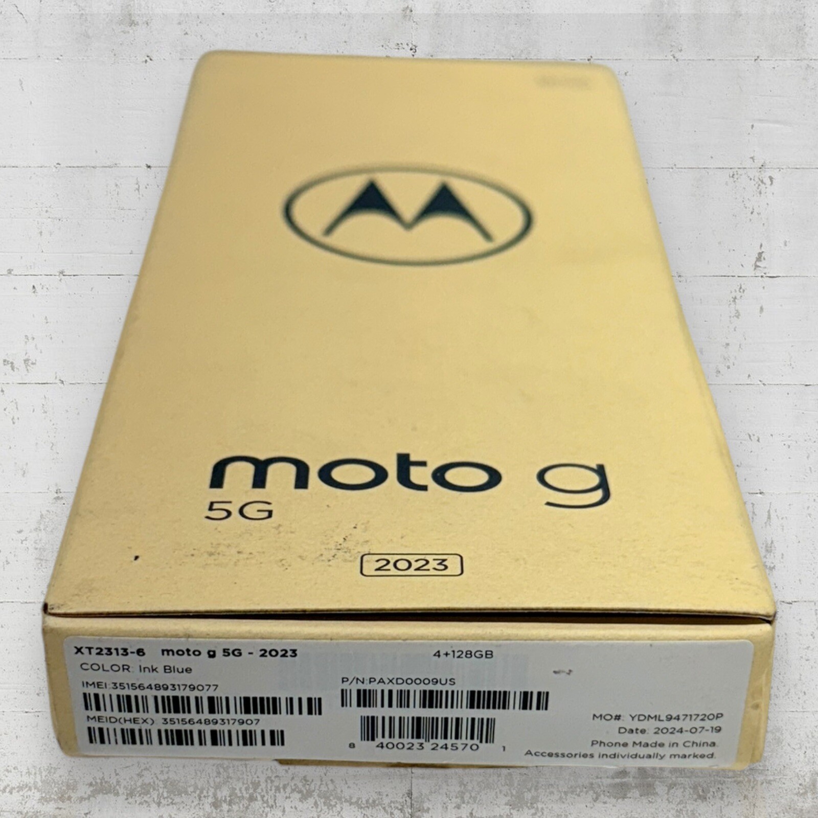Exceptional New sealed Motorola Moto G 5G (2023) in Ink Blue, 4GB RAM, 128GB storage, and unlocked for 5G - Image 2