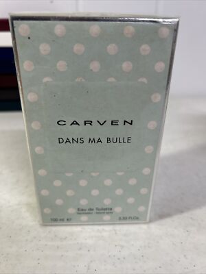 Carven DANS MA BULLE Eau De Toilette Spray 3.3 oz. Sealed Luxury Women's Perfume