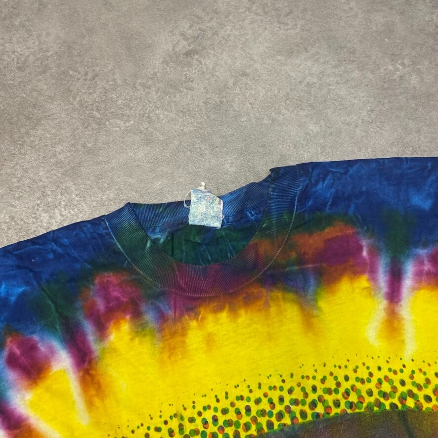 U2 T-Shirt Mens XL Pop Mart 97 Tour Music Tye Dye Single Stitch Tee, Yellow image 7
