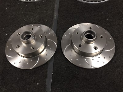VW GOLF MK3 GTI VR6 REAR BRAKE DISC DIMPLED GROOVED BRAKE DISC REAR