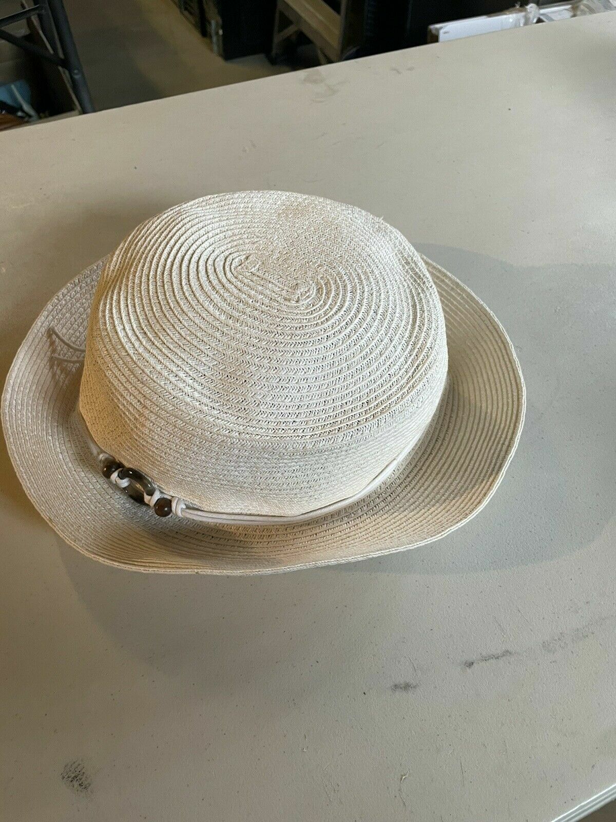 Women's FEDORA Hat Tan with Loop and Beads Croft & Ba… Gem