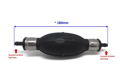 Lampadina primer carburante barca assy per fuoribordo Yamaha 6YK-24360 5/16" ... - Foto 2 di 5