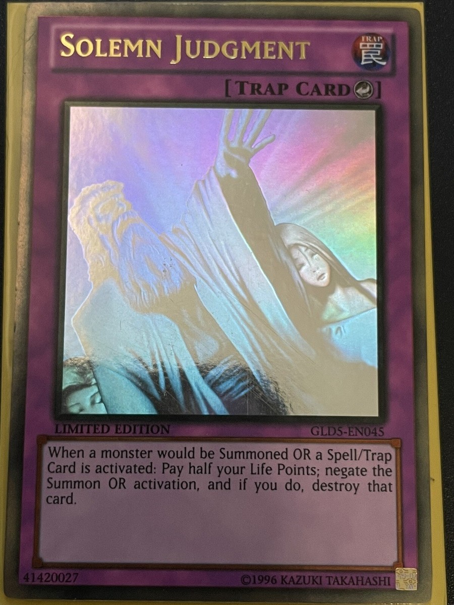 Yugioh Solemn Judgment GLD5 - EN045 Ghost Gold Rare Limited Yugioh Solemn Judgment GLD5 - EN045 Ghost Gold Rare Limited