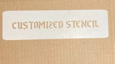 Custom reusable stencil 10mil mylar