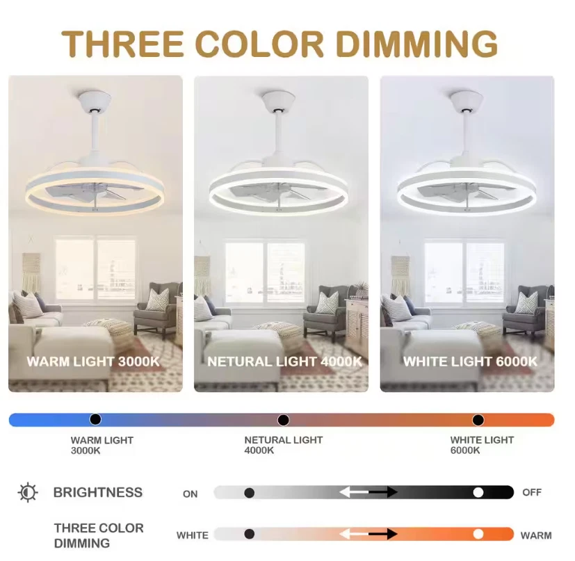 Oaks Aura Modern Celing Fan DC2402-W Modern Smart Ceiling Fan with Lights+Remote - Image 2 of 4