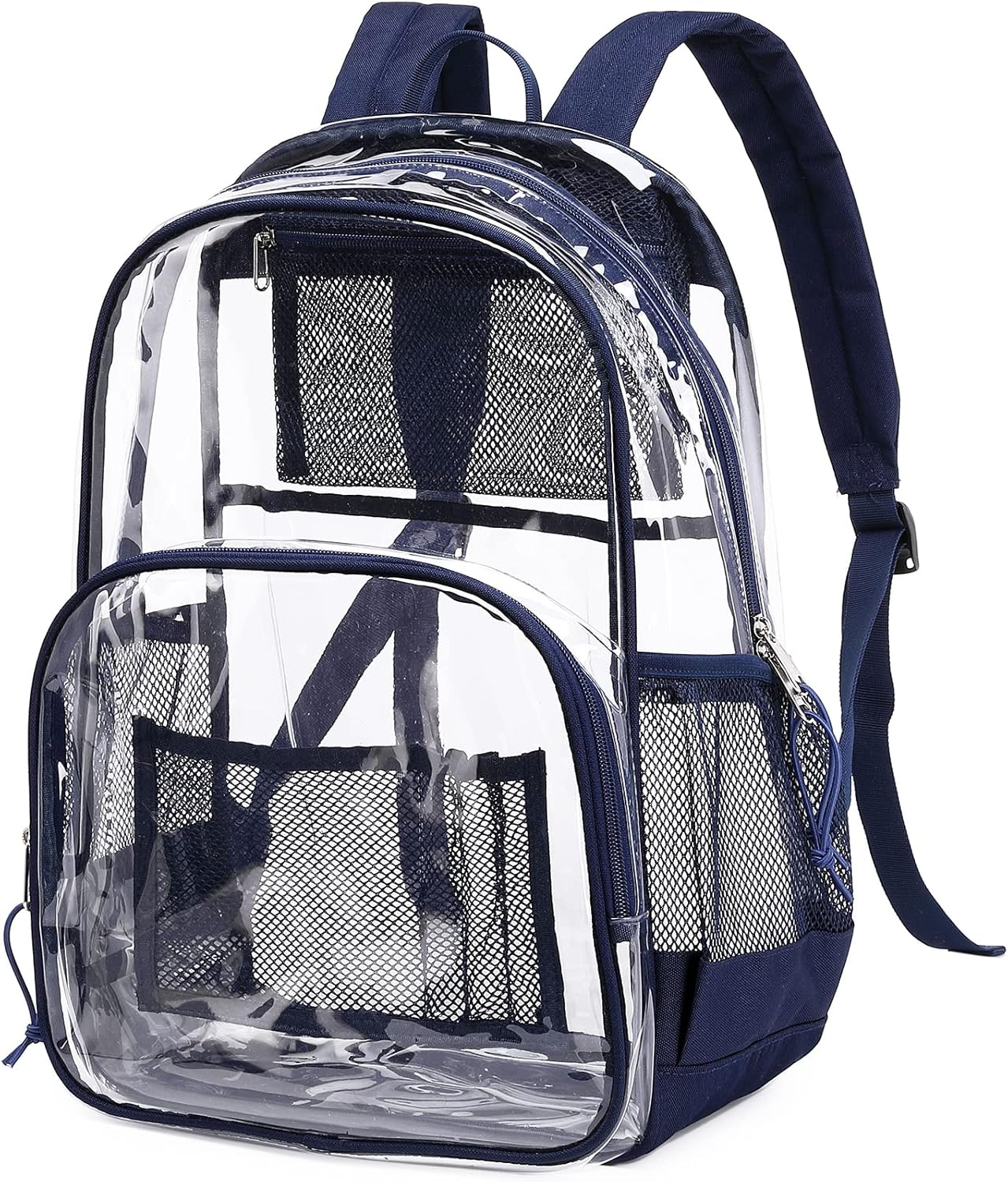 Large Clear PVC School Backpack See through Bookbag Heavy Duty Laptop Bag for Me