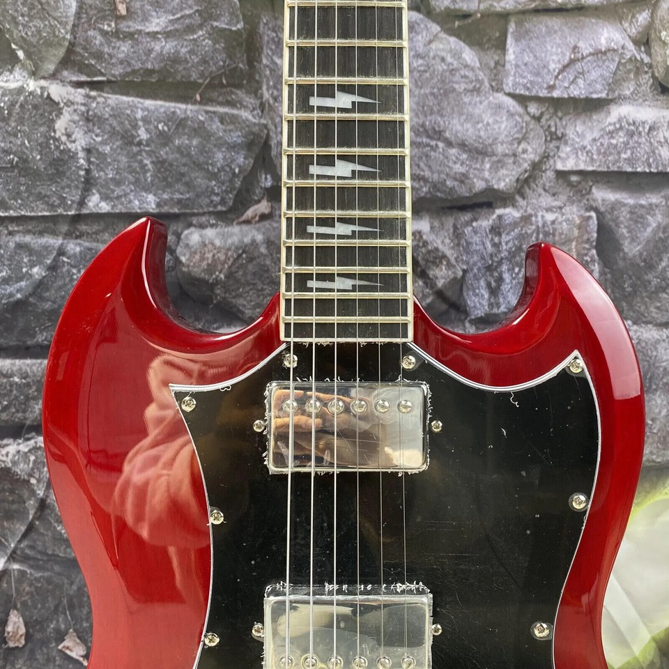 Angus Young Signature Style Red Electric Guitar By Custom Shop - Free ...
