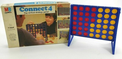 Connect 4 Vintage Retro Spiel Original 100 % komplett verpackt von Milton Bradley MB