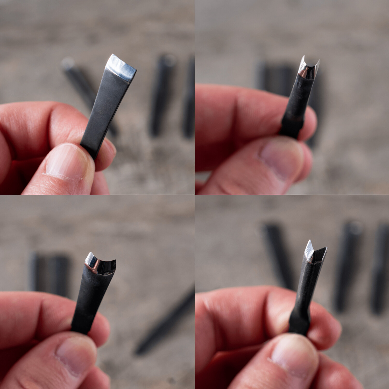 FLEXCUT RG310 HighQuality Wood Carving Detailing Power Gouges Set 4