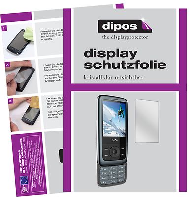 6x Schutzfolie für ECHO SLIDEBA Slide 2,4 Zoll klar Displayschutzfolie Folie