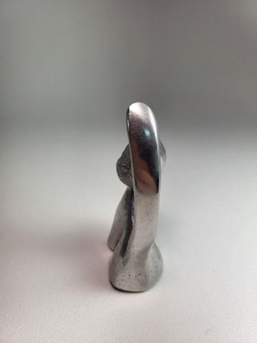 Small Vintage Pewter Cat Kitten Kitty 3" Original Price Tag 25.00 Ring Holder - Picture 2 of 8