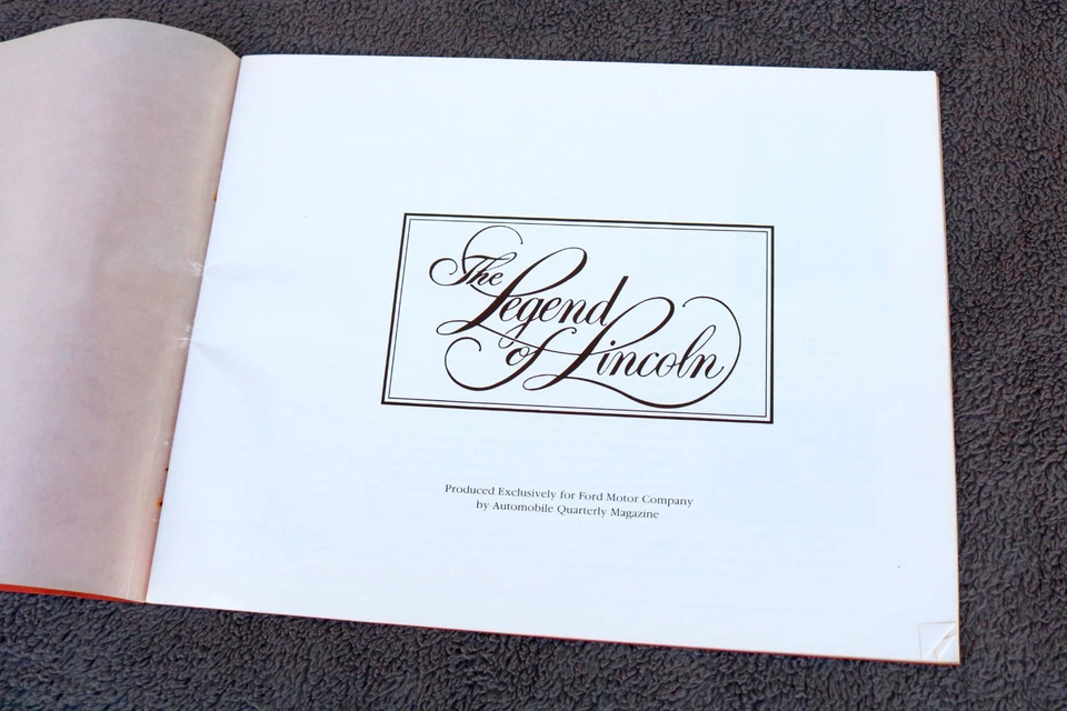 Vintage The Legend Of Lincoln Automobile Quarterly Magazine Excellent Color XW - Image 2 of 4