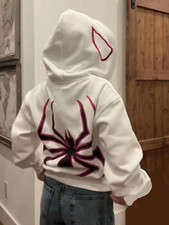 Image of Hoodie Sweatshirt Spiderman, Unisex Printed Hoodies, Thick, Long Sleeves