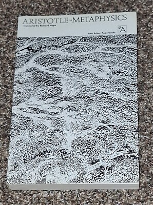 Metaphysics by Aristotle: Translated by Richar Hope (1952, Ann Arbor: Trade Pape