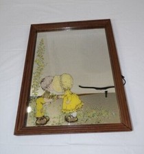 Specchio vintage Sarah Kay Holly Hobbie 13" x 10" da appendere a parete