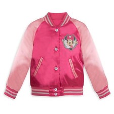Disney Store Minnie Mouse Varsity Jacket Girl Size 4 5/6
