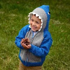 Kids SHARK Animal Sweater size 6 FREE SHIPPING