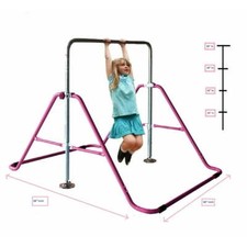 Image of Kids Jungle Gym: Monkey Bar, Horizontal Kip Bar, Adjustable Tower