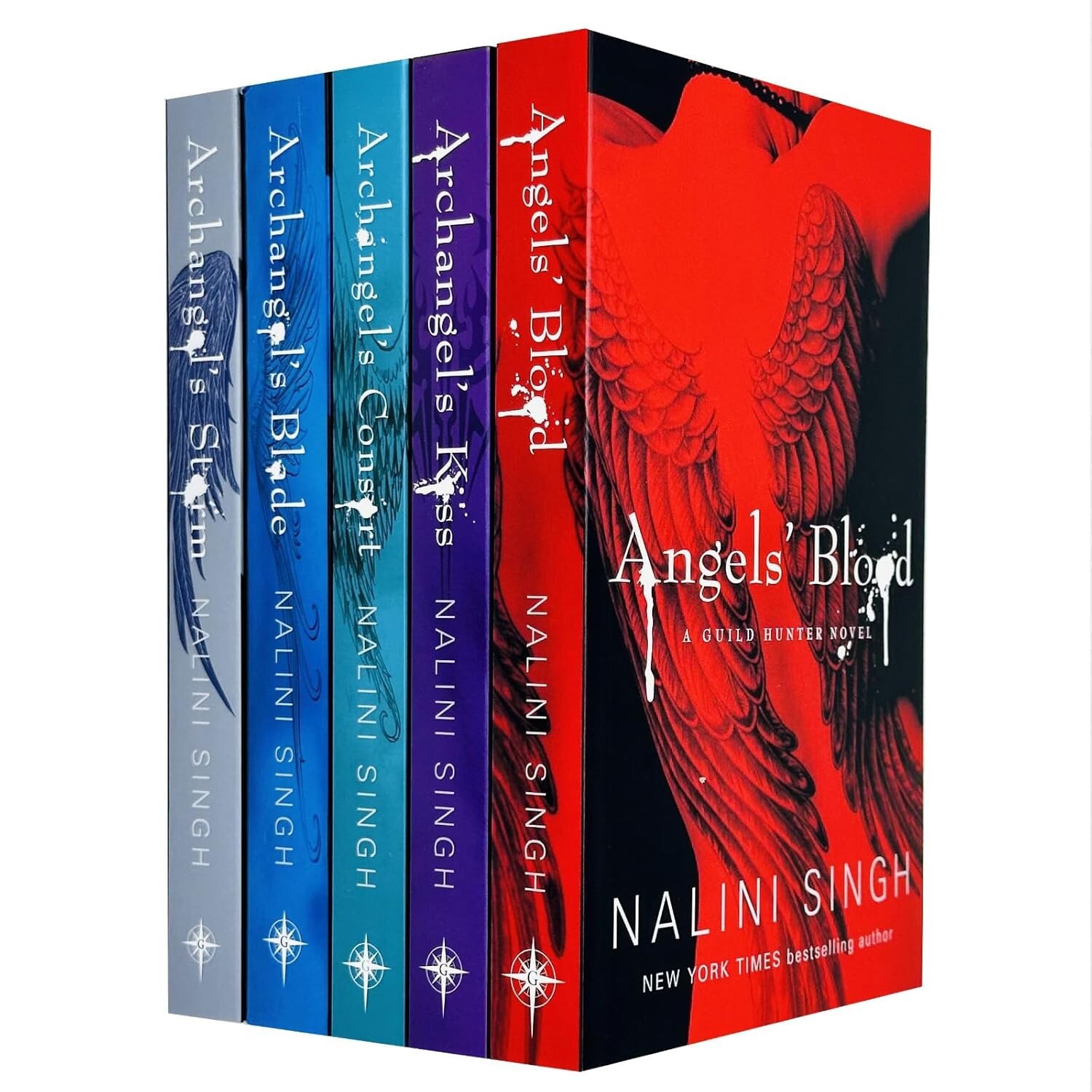 Guild Hunter Series Collection 1-5 Books Set by Nalini Singh Archangel's Consort