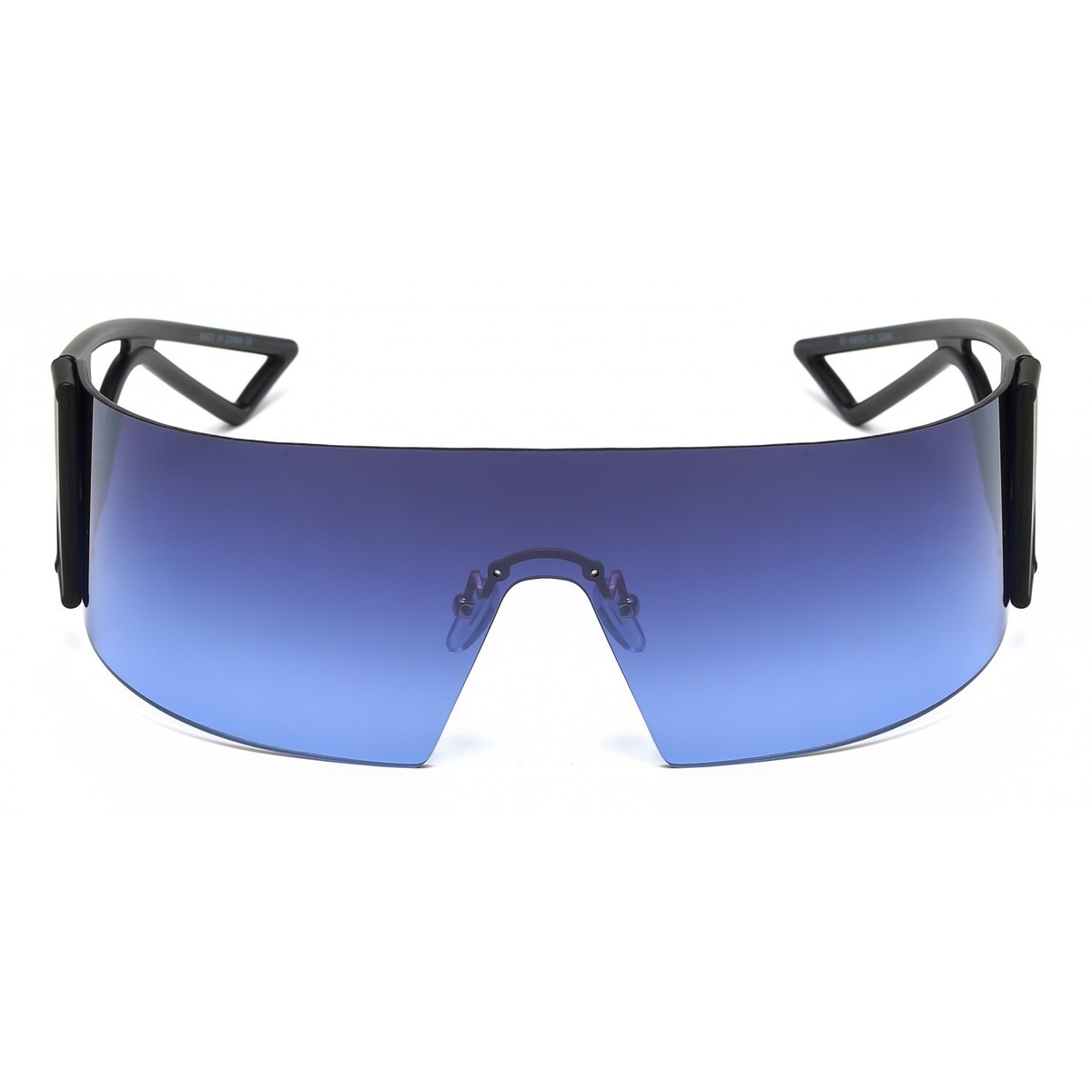 SA106 Gafas De Sol Con Forma De Cuerno De Ojo De Gato Y, Negro Humo