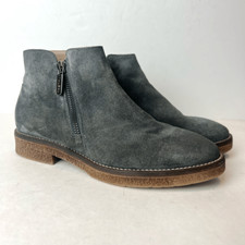 Italeau Waterproof Foliana Booties Suede Ankle Boots Gray Sz 5.5