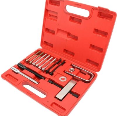 15PC Steering Wheel Puller and Lock Plate Compressor Tool Installer ...