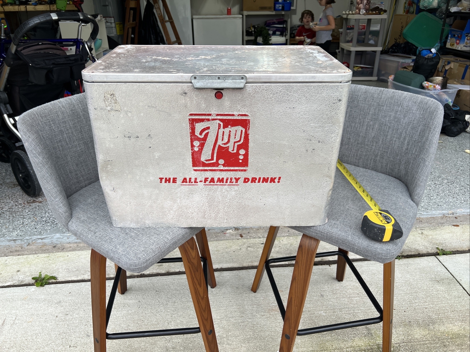 Vintage 7UP ALUMINUM Cooler Embossed Logo Ice Chest Cronstroms eBay