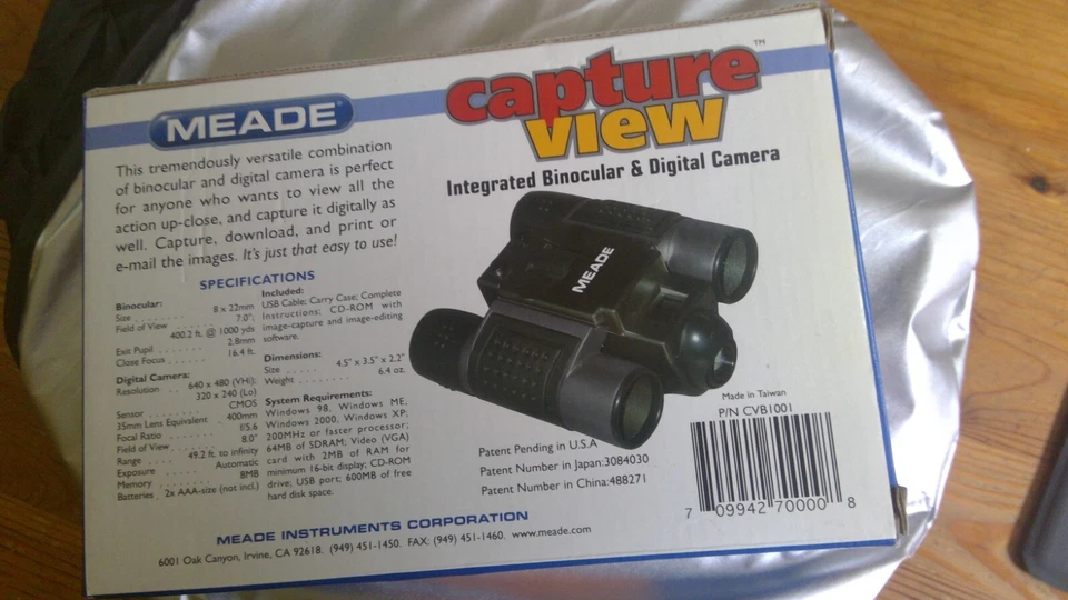 Binoculares y cámara digital integrados Meade Capture View 8X22 Foto 2 de 3