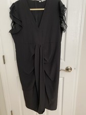 Women’s Black Sleeveless Ruched Front Sheath Style Dress Sz XXL So Pretty! New!