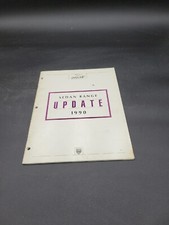 1990 MODEL YEAR JAGUAR SEDAN RANGE UPDATE REFERENCE GUIDE MANUAL BOOKLET