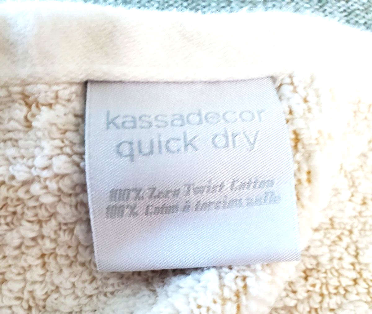 Kassa Decor Quick Dry Bathroom Hand Towels Yellow White Textured Floral