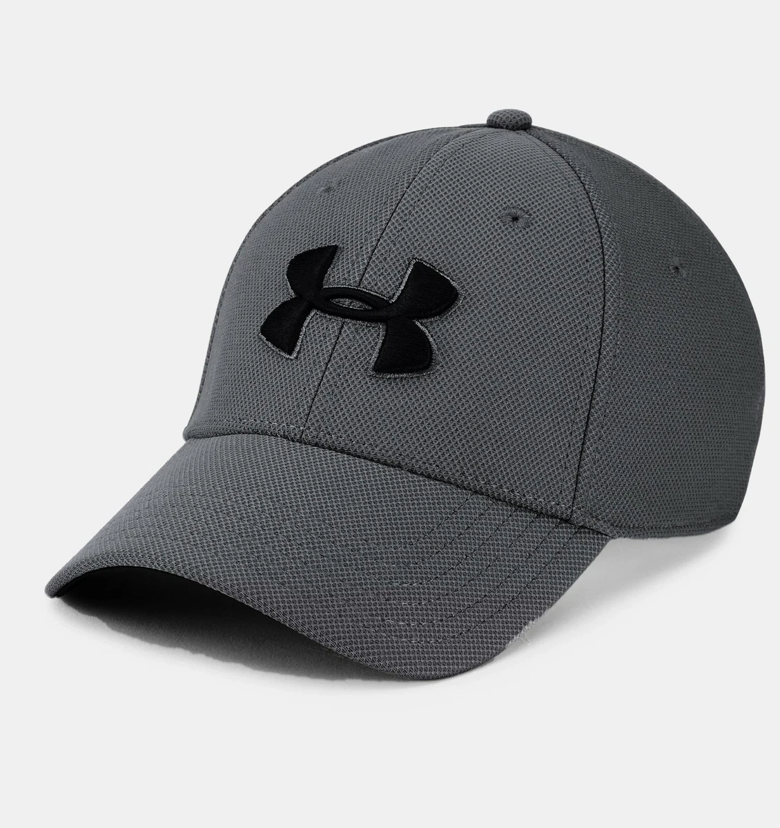 Under Armour Mens UA Blitzing 3.0 Cap Graphite/Black Stretch Baseball Hat  L/XL