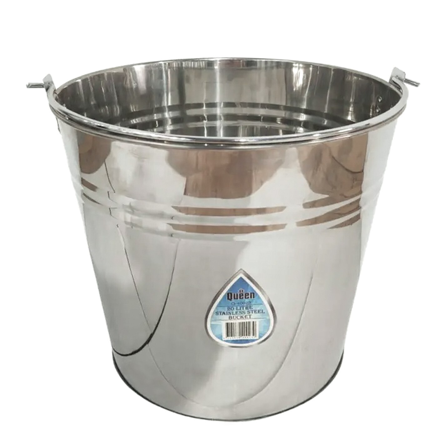 Stainless Steel Bucket with Handle 20Ltr Heavy Duty Quality 20L Marine Pail eBay