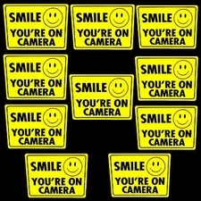 Lot Camera Window Warning Stickers Sign For Home Waterproof Surveillance Decal