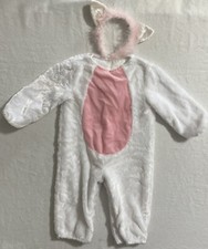 Amscan Infant Plush White Cat Kitten Costume w/ Headband, 12-24 Months