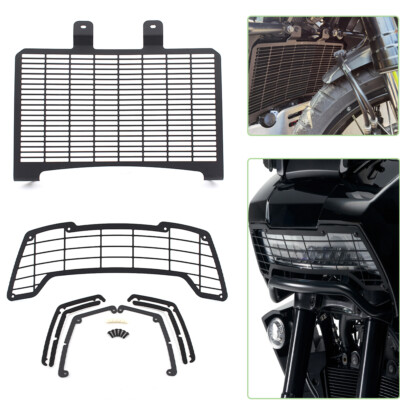 Scheinwerfer Guard Kühlergrill Abdeckung Schwarz für Harley Pan America 1250 CNC
