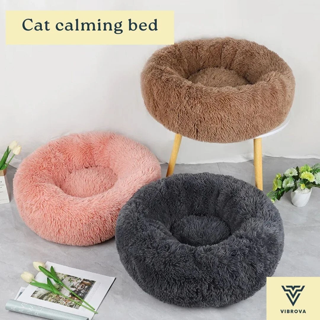Cat Calming Bed - Small Pet Bed - Calming Donut Bed for Cats
Opens in a new window or tab